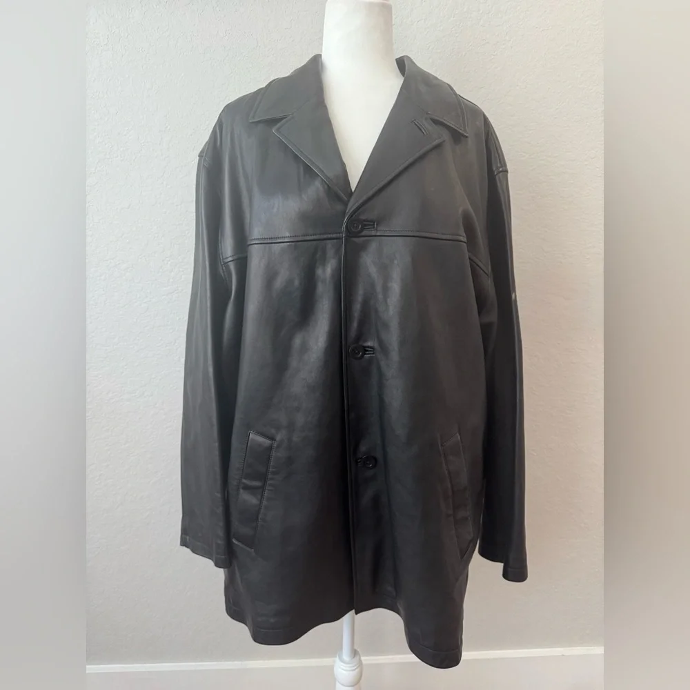 New Daniel Cremieux‎ Lambskin Leather Jacket Wool Liner Men's Size XL